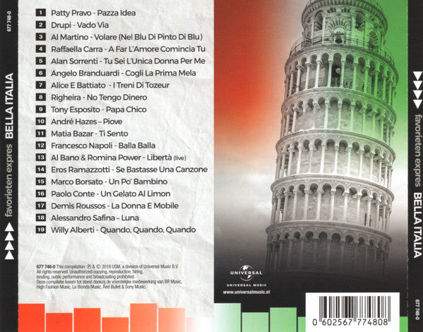 Various : Favorieten Expres: Bella Italia (CD, Comp)