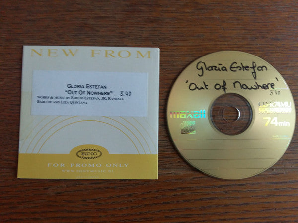 Gloria Estefan : Out Of Nowhere (CDr)