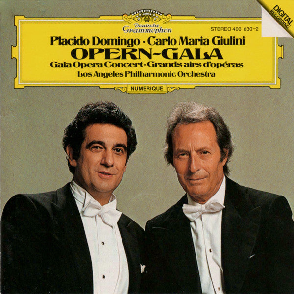 Placido Domingo, Carlo Maria Giulini, Los Angeles Philharmonic Orchestra : Opern-Gala = Gala Opera Concert = Grandes Airs D'opéras (CD, Album, RE)