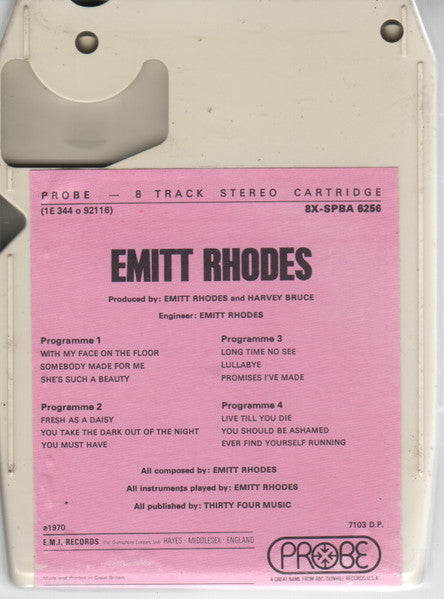 Emitt Rhodes : Emitt Rhodes (8-Trk, Album)