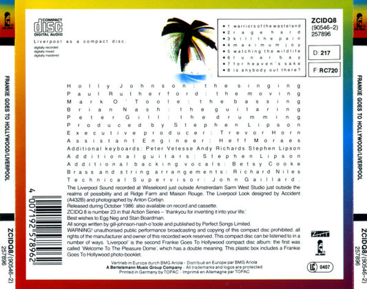 Frankie Goes To Hollywood : Liverpool (CD, Album)