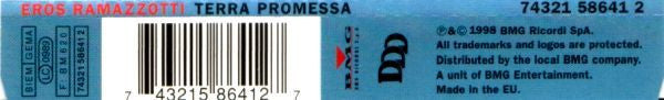 Eros Ramazzotti : Terra Promessa (CD, Single)