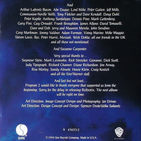Program 2 : Robotix (CD, Album)