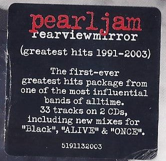 Pearl Jam : Rearviewmirror (Greatest Hits 1991-2003) (2xCD, Comp, Tri)
