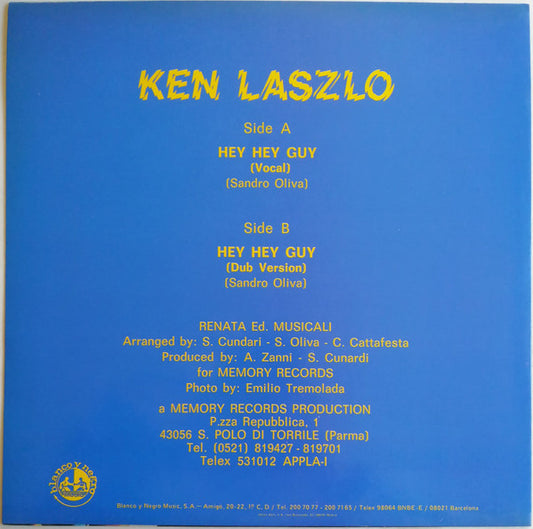 Ken Laszlo : Hey Hey Guy (12", Maxi)