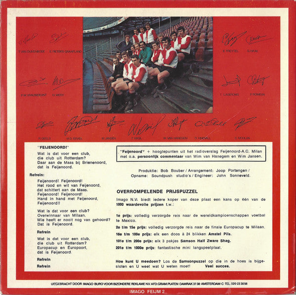 Feyenoord : Feijenoord! (7", Single, Mono)