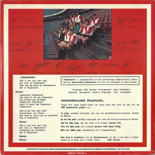 Feyenoord : Feijenoord! (7", Single, Mono)