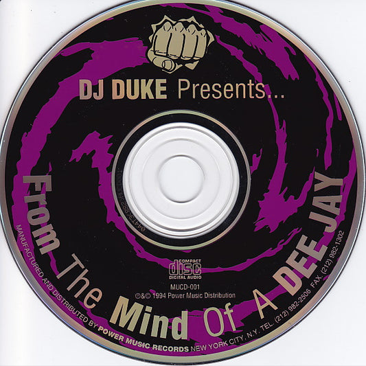 DJ Duke : From The Mind Of A Dee Jay (CD, Mixed)
