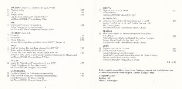 Various : Het Beste Uit 10 Jaar Naxos (CD, Comp)