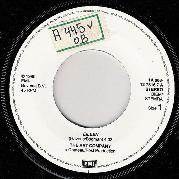 The Art Company : Eileen (7", Single)