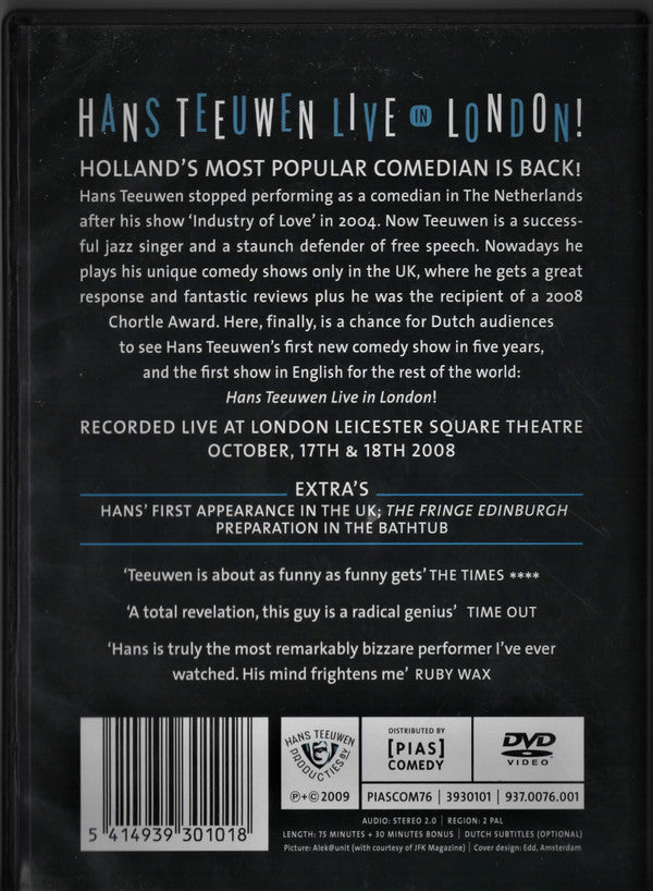 Hans Teeuwen : Live In London (DVD-V, PAL)