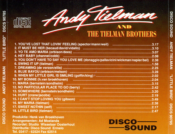 Andy Tielman And Tielman Brothers : Little Bird (CD)