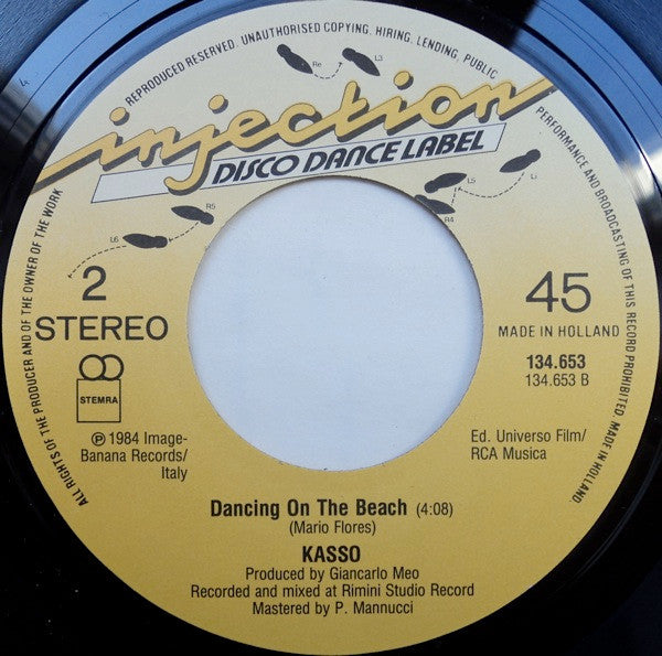 Kasso : I Love The Piano (7", Single)