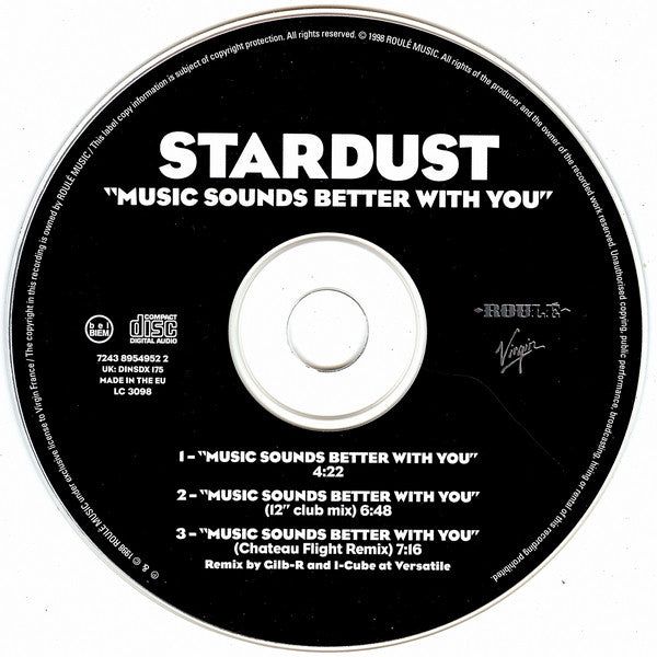 Stardust : Music Sounds Better With You (CD, Single)