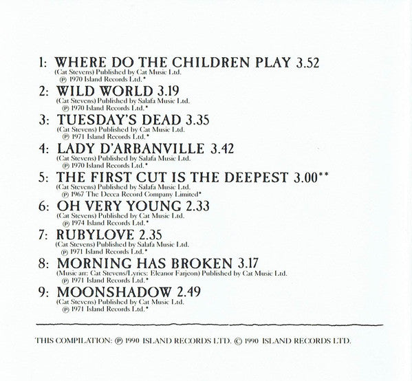 Cat Stevens : The Very Best Of Cat Stevens (CD, Comp)