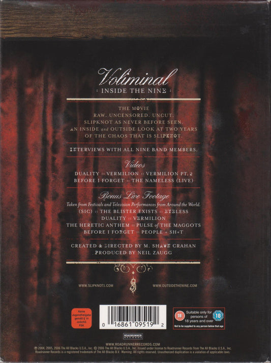 Slipknot : Voliminal: Inside The Nine (2xDVD-V)