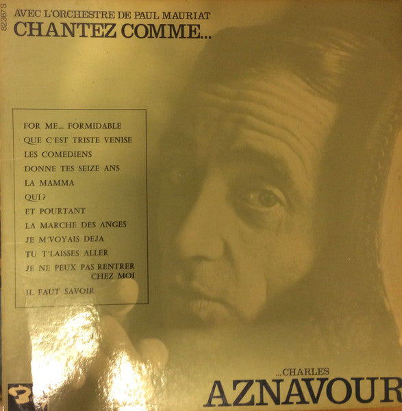 Paul Mauriat And His Orchestra : Chantez Comme Charles Aznavour (LP, Album)