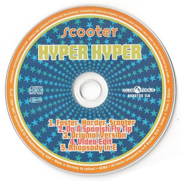 Scooter : Hyper Hyper (CD, Maxi)
