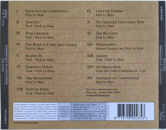 Dick Le Mair : Impressions Of A Pilgrimage (CD, Album)