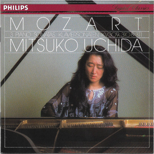 Wolfgang Amadeus Mozart, Mitsuko Uchida : 3 Piano Sonatas = Klaviersonaten KV 309, 310 & 311 (CD)