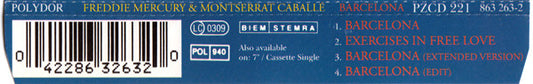 Freddie Mercury & Montserrat Caballé : Barcelona (CD, Single)
