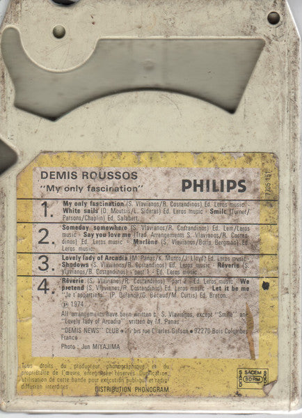 Demis Roussos : My Only Fascination (8-Trk, Album)