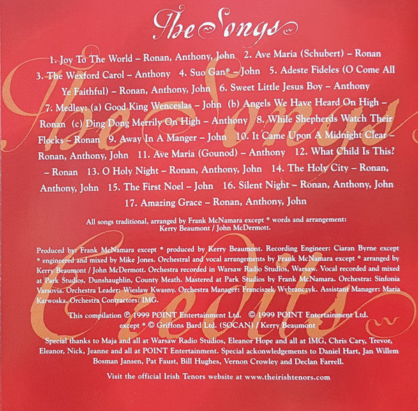 The Irish Tenors With Sinfonia Varsovia And The Dunshaughlin Chamber Choir : Home For Christmas (CD, Album, Comp)