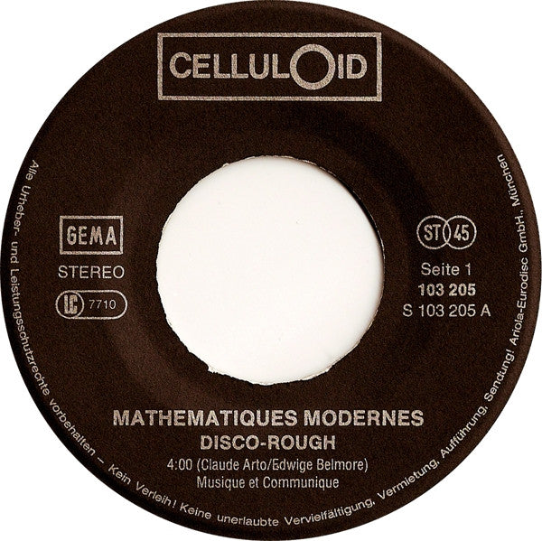 Mathématiques Modernes : Disco-Rough (7", Single)