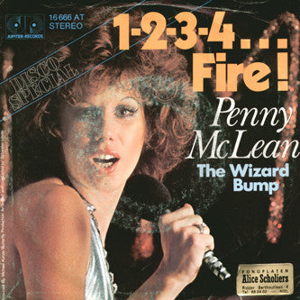 Penny McLean : 1-2-3-4... Fire! / The Wizard Bump (7", Single)