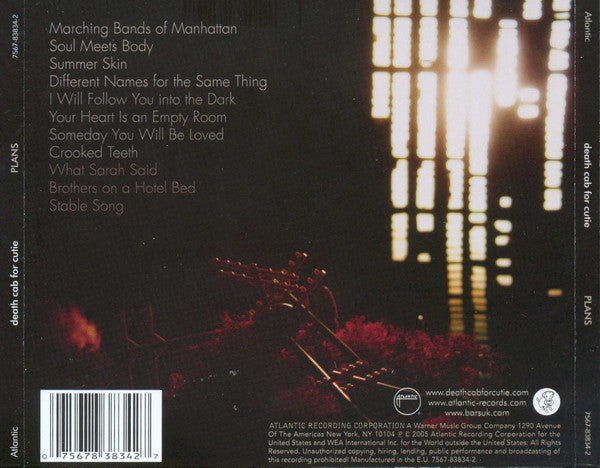 Death Cab For Cutie : Plans (CD, Album)