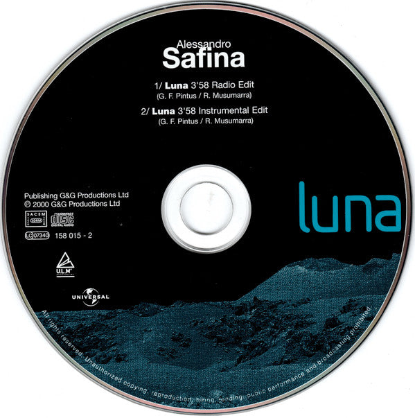 Alessandro Safina : Luna (CD, Single, Car)