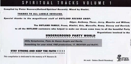 Various : Spiritual Tracks Vol 1 (CD, Comp, Mixed)