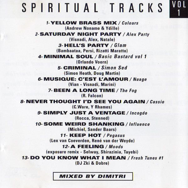 Various : Spiritual Tracks Vol 1 (CD, Comp, Mixed)