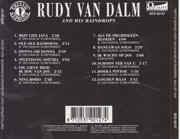 Rudi van Dalm And His Raindrops : Mijn Lief Java (CD, Album)