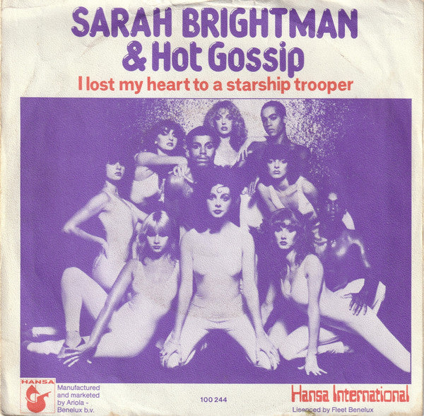 Sarah Brightman & Hot Gossip : I Lost My Heart To A Starship Trooper (7", Single)