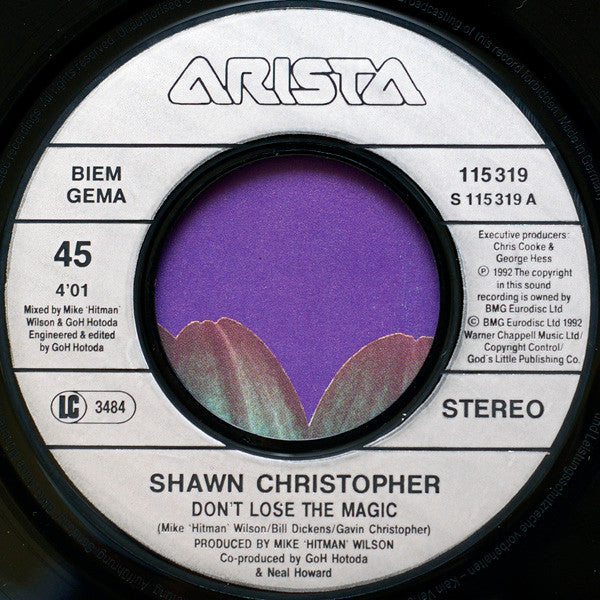 Shawn Christopher : Don't Lose The Magic (7", Single)