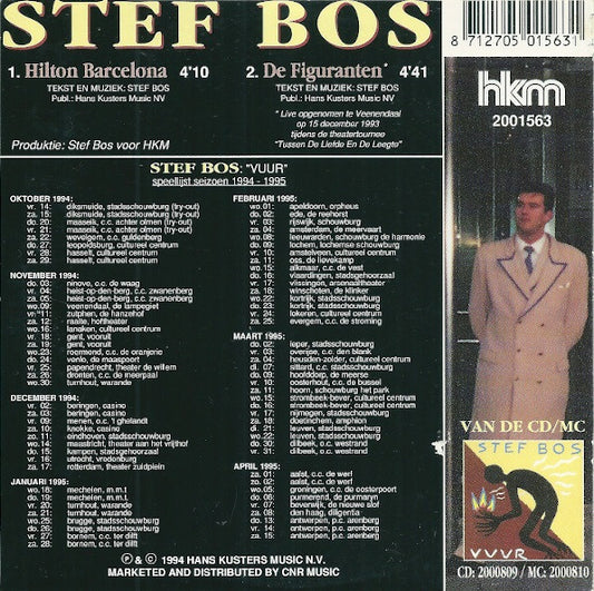 Stef Bos : Hilton Barcelona (CD, Single)