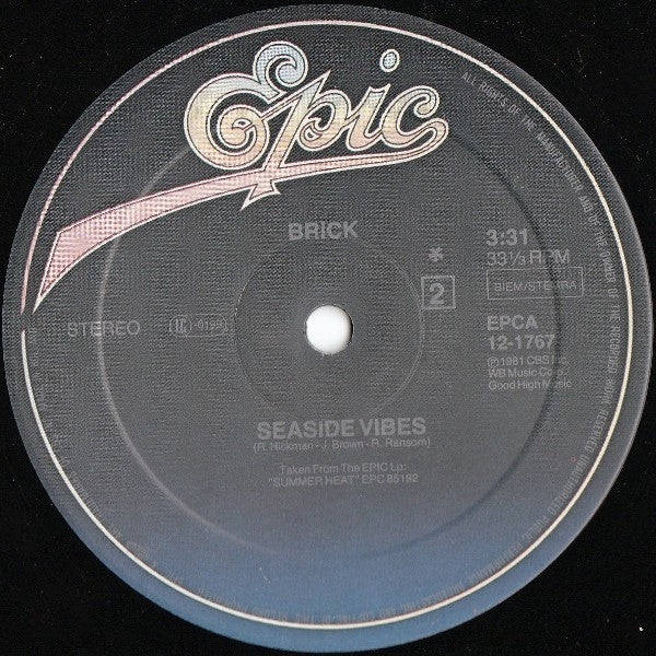 Brick : Sweat (Till You Get Wet) (12")