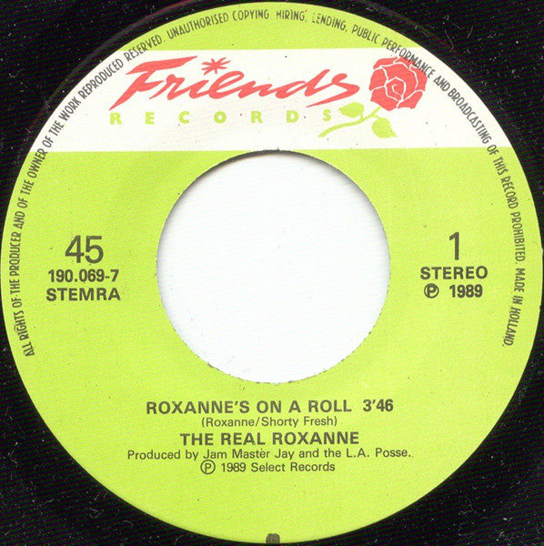 The Real Roxanne : Roxanne's On A Roll (7", Single)