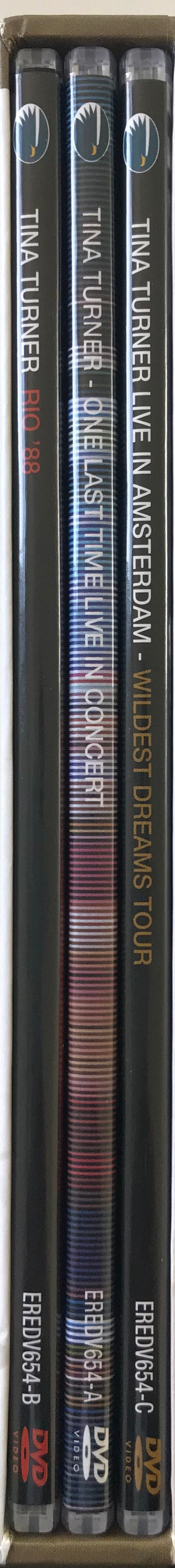 Tina Turner : Live In Amsterdam / One Last Time Live In Concert / Live In Rio '88 (Box, Comp + DVD-V, Multichannel, PAL, DTS + DVD-V,)