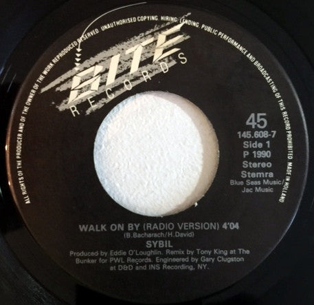 Sybil : Walk On By (7", Single)