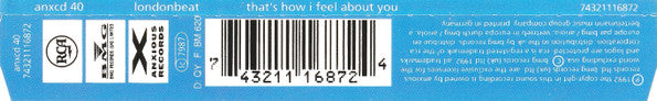 Londonbeat : That's How I Feel About You (CD, Single)
