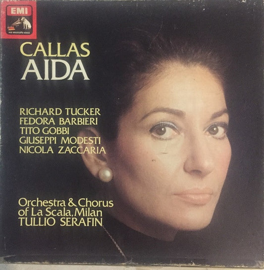 Giuseppe Verdi / Maria Callas, Richard Tucker (2), Fedora Barbieri, Tito Gobbi, Guiseppe Modesti, Nicola Zaccaria, Orchestra Del Teatro Alla Scala & Coro Del Teatro Alla Scala, Tullio Serafin : Aida (3xLP, RE, RM, Ele)