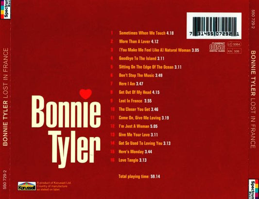 Bonnie Tyler : Lost In France (CD, Comp)