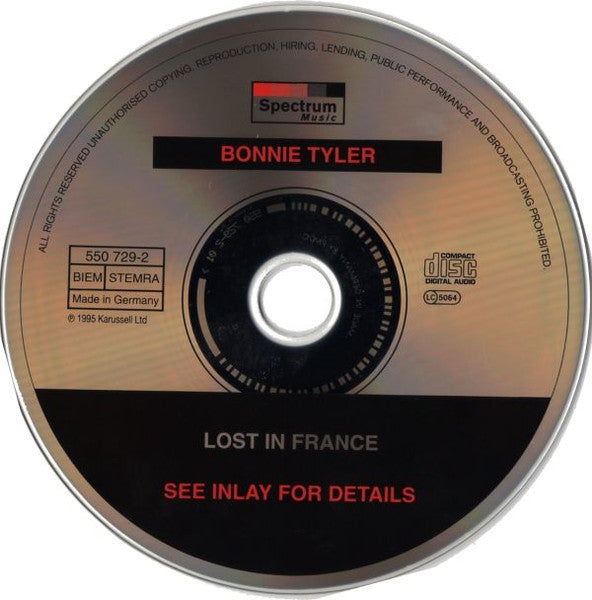 Bonnie Tyler : Lost In France (CD, Comp)