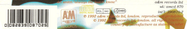Del Amitri : Always The Last To Know (CD, Maxi)