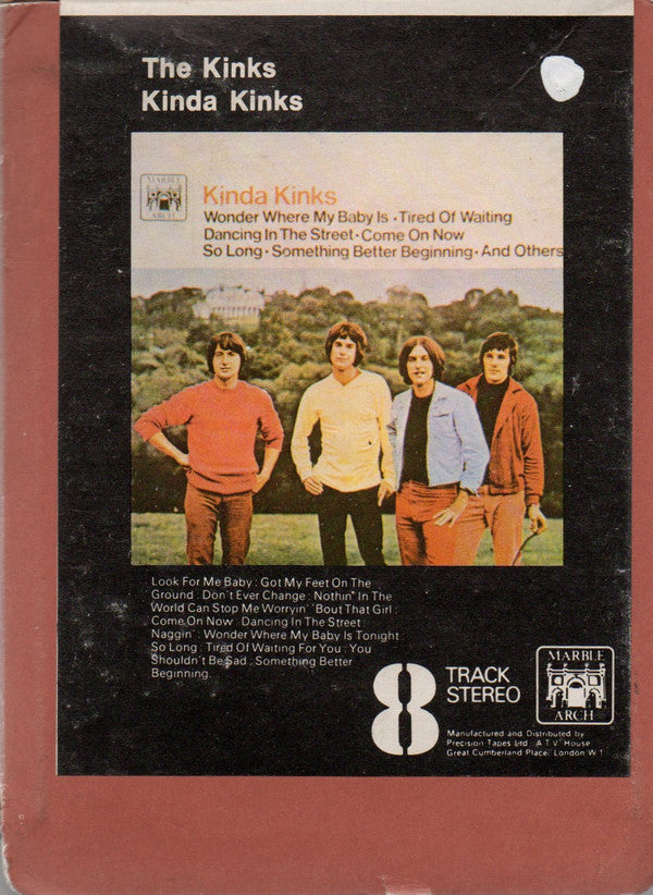 The Kinks : Kinda Kinks (8-Trk, Album, RE)