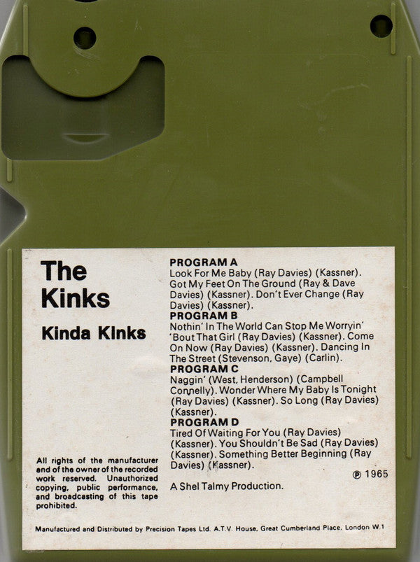 The Kinks : Kinda Kinks (8-Trk, Album, RE)