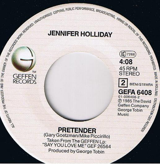 Jennifer Holliday : Hard Time For Lovers (7", Single)