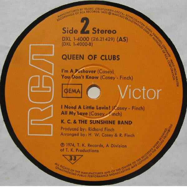 KC & The Sunshine Band : Queen Of Clubs (LP, Album)